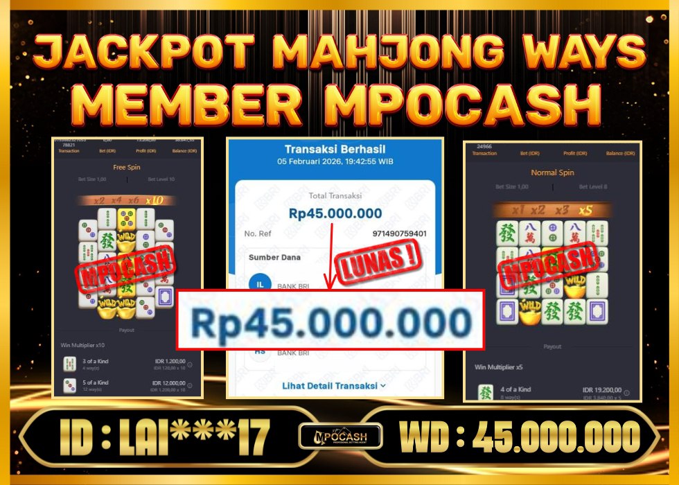 MPOCASH JACKPOT MAHJONG WAYS