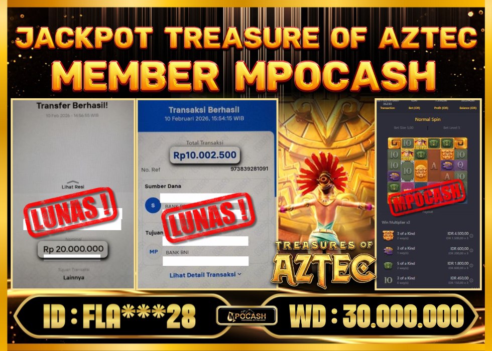 MPOCASH JACKPOT TREASURE OF AZTEC