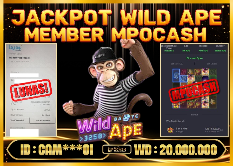 MPOCASH JACKPOT WILD APE