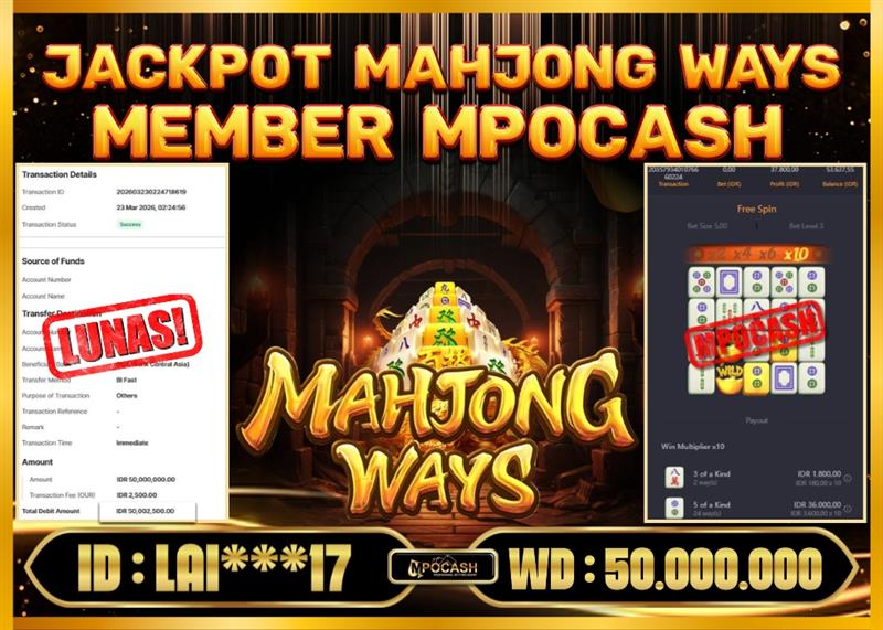 MPOCASH JACKPOT MAHJONG WAYS
